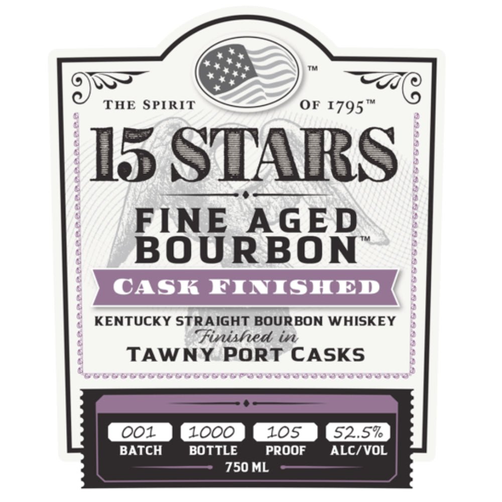 15 Stars Bourbon Finished in Tawny Port Casks Bourbon 15 Stars   