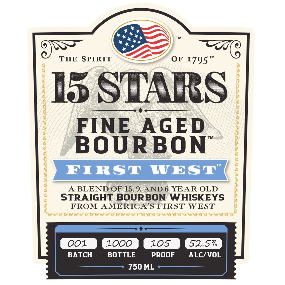 15 Stars First West Blended Bourbon Bourbon 15 Stars   