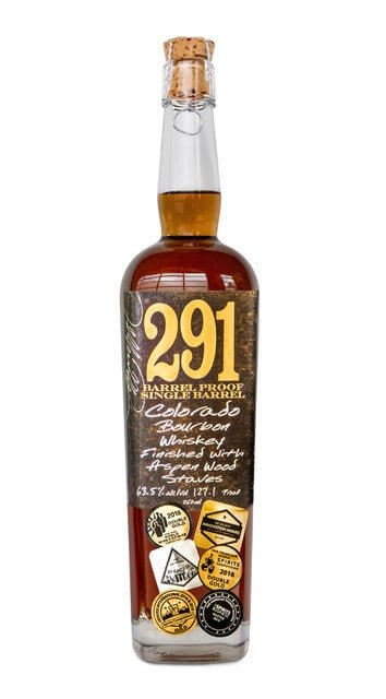 291 COLORADO BOURBON WHISKEY BARREL PROOF SINGLE BARREL Bourbon 291 Colorado Whiskey   