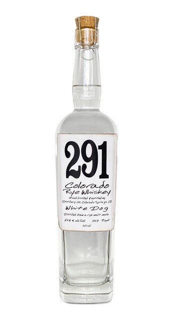 291 COLORADO RYE WHISKEY WHITE DOG Rye 291 Colorado Whiskey   