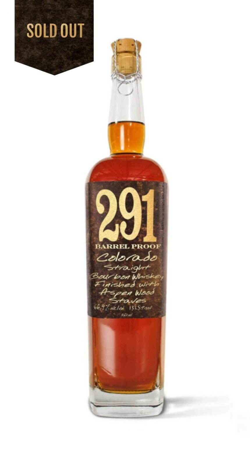 291 COLORADO STRAIGHT BOURBON WHISKEY BARREL PROOF Bourbon 291 Colorado Whiskey   