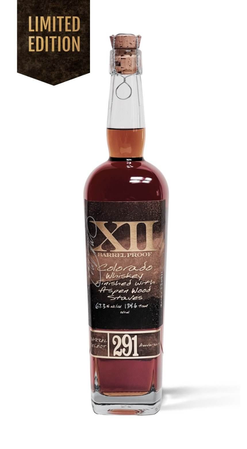 291 XII ANNIVERSARY COLORADO WHISKEY American Whiskey 291 Colorado Whiskey   