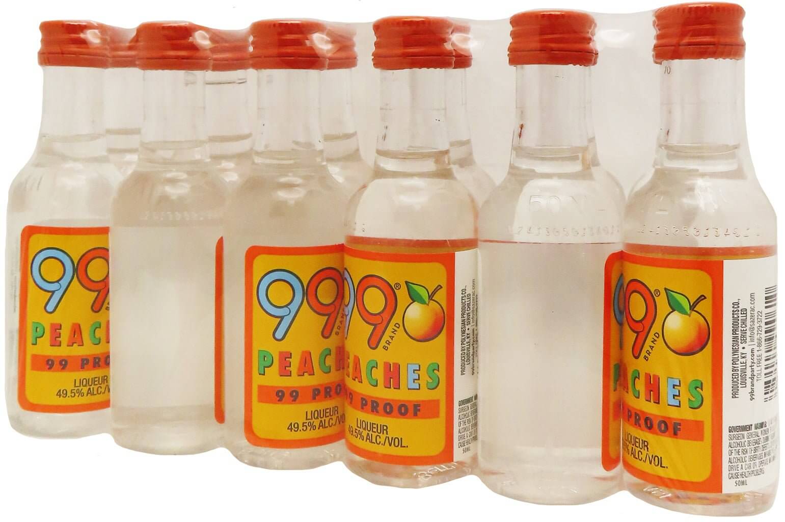 99 Peaches Schnapps 50ml 12pk MINI 99 Schnapps   