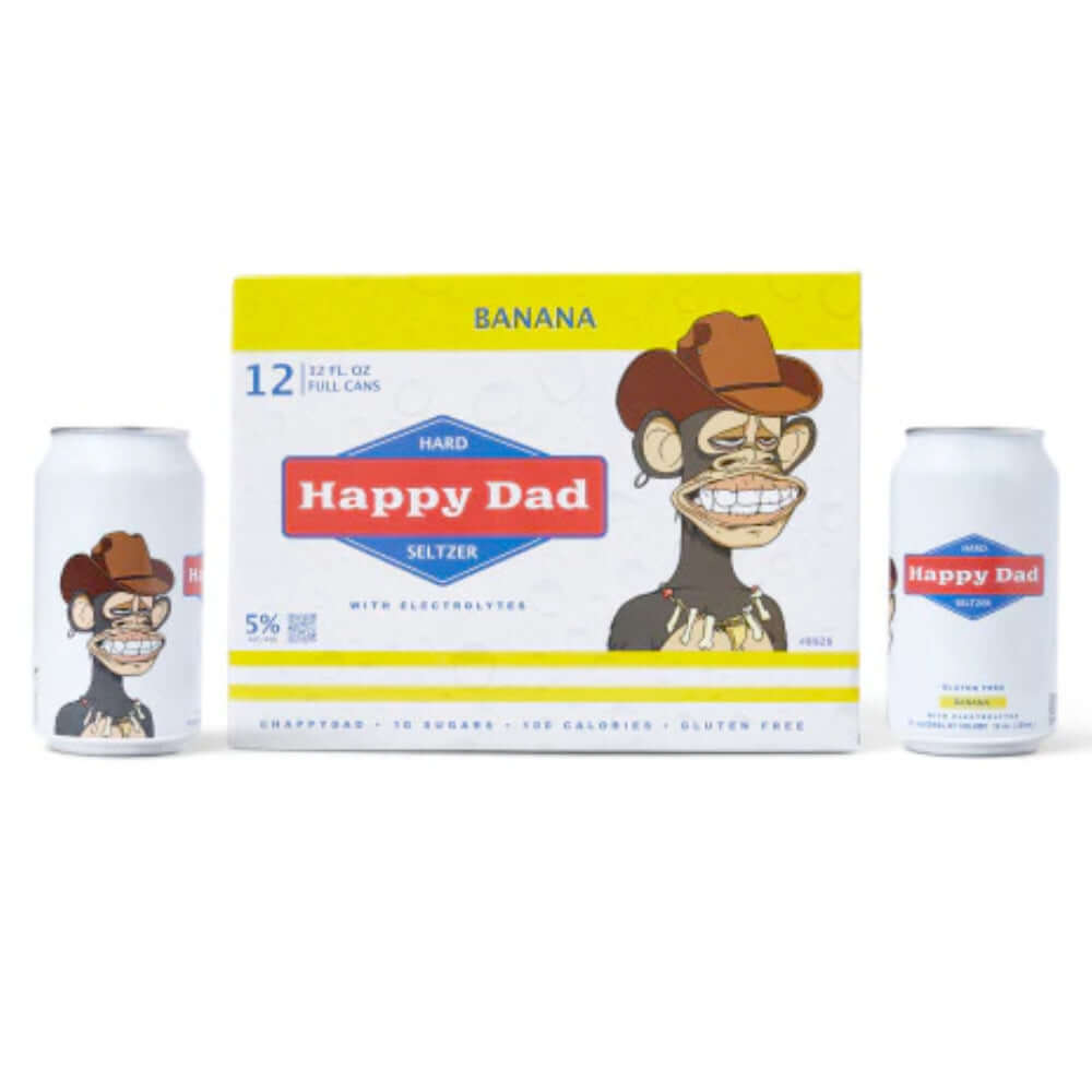 Happy Dad Banana Hard Seltzer Limited Edition 12pk Hard Seltzer Happy Dad Hard Seltzer   