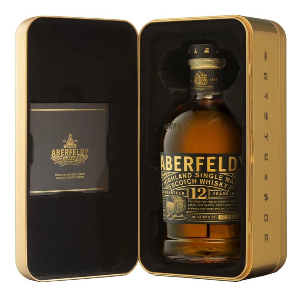 Aberfeldy 12 Year Old Gold Bar Limited Edition Scotch Aberfeldy