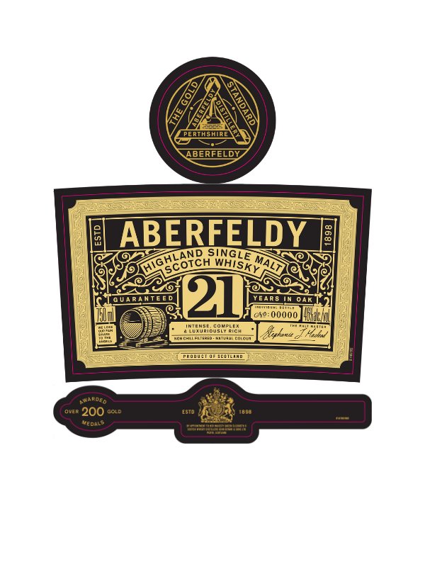 Aberfeldy 21 Year Old Highland Single Malt Scotch Whisky Single Malt Scotch Whisky Aberfeldy   