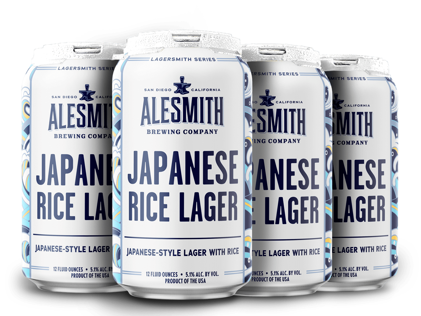 AleSmith Japanese Rice Lager (5.1% ABV) 12oz Cans Beer Alesmith Brewing Co.