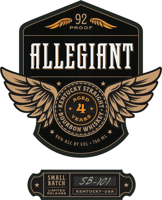 Allegiant Kentucky Straight Bourbon Whiskey Aged 4 Years 750ml  Allegiant   