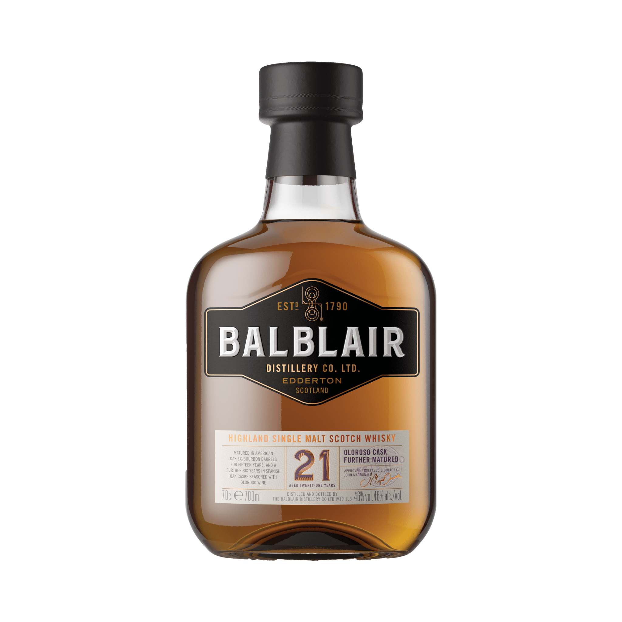 Balblair 21 Year Old Single Malt Scotch Whisky Whisky Balblair