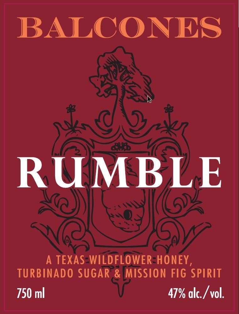 Balcones Rumble Spirit - Texas Wildflower Honey, Mission Fig, & Turbinado Sugar Spirits Balcones