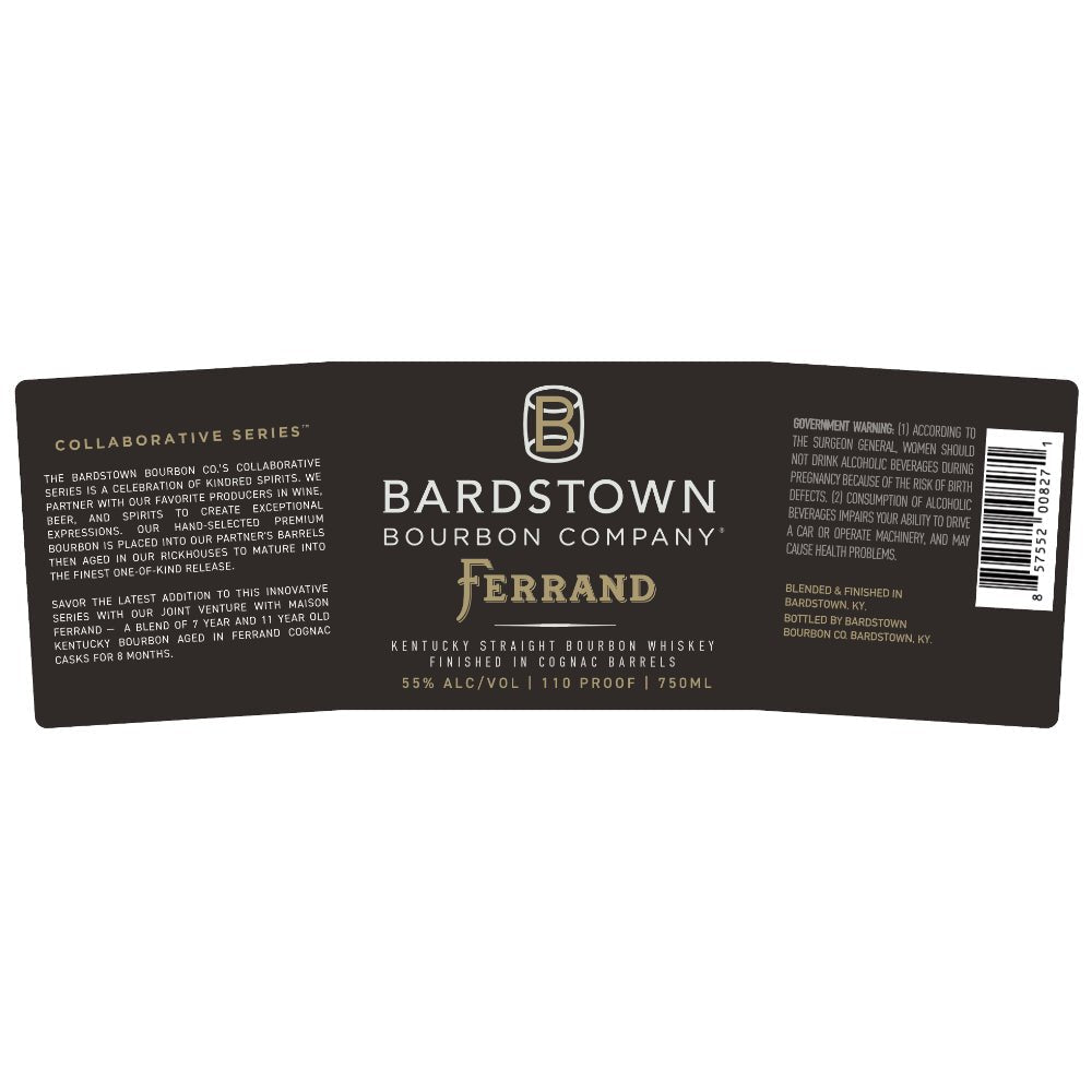 Bardstown Bourbon Collaborative Series Ferrand Cognac Cask Finish Bourbon Bardstown Bourbon Company   