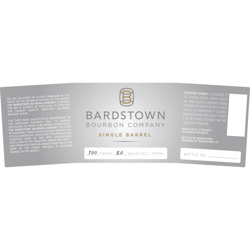 Bardstown Bourbon Single Barrel French Oak Finish Bourbon Bardstown Bourbon Company   