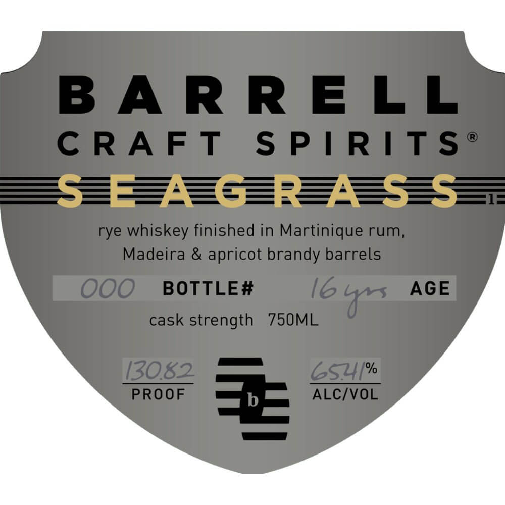 Barrell Craft Spirits Seagrass 16 Year Old Rye Rye Whiskey Barrell Craft Spirits