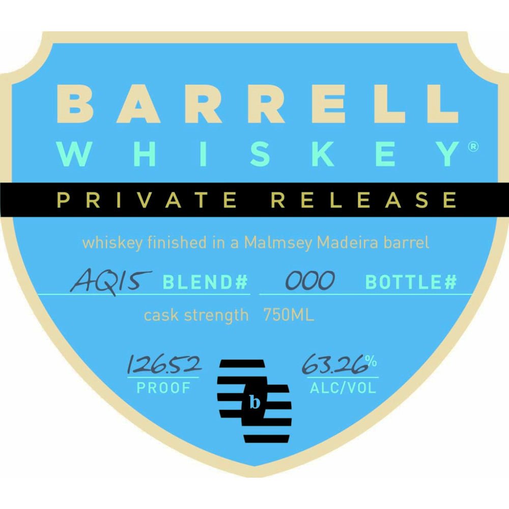 Barrell Whiskey Private Release AQ15 American Whiskey Barrell Craft Spirits   