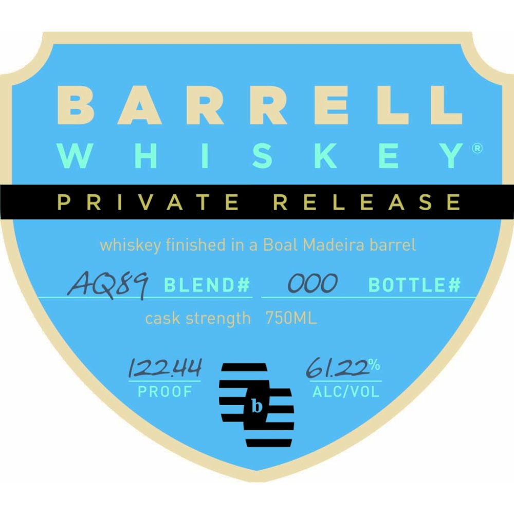 Barrell Whiskey Private Release AQ89 American Whiskey Barrell Craft Spirits   