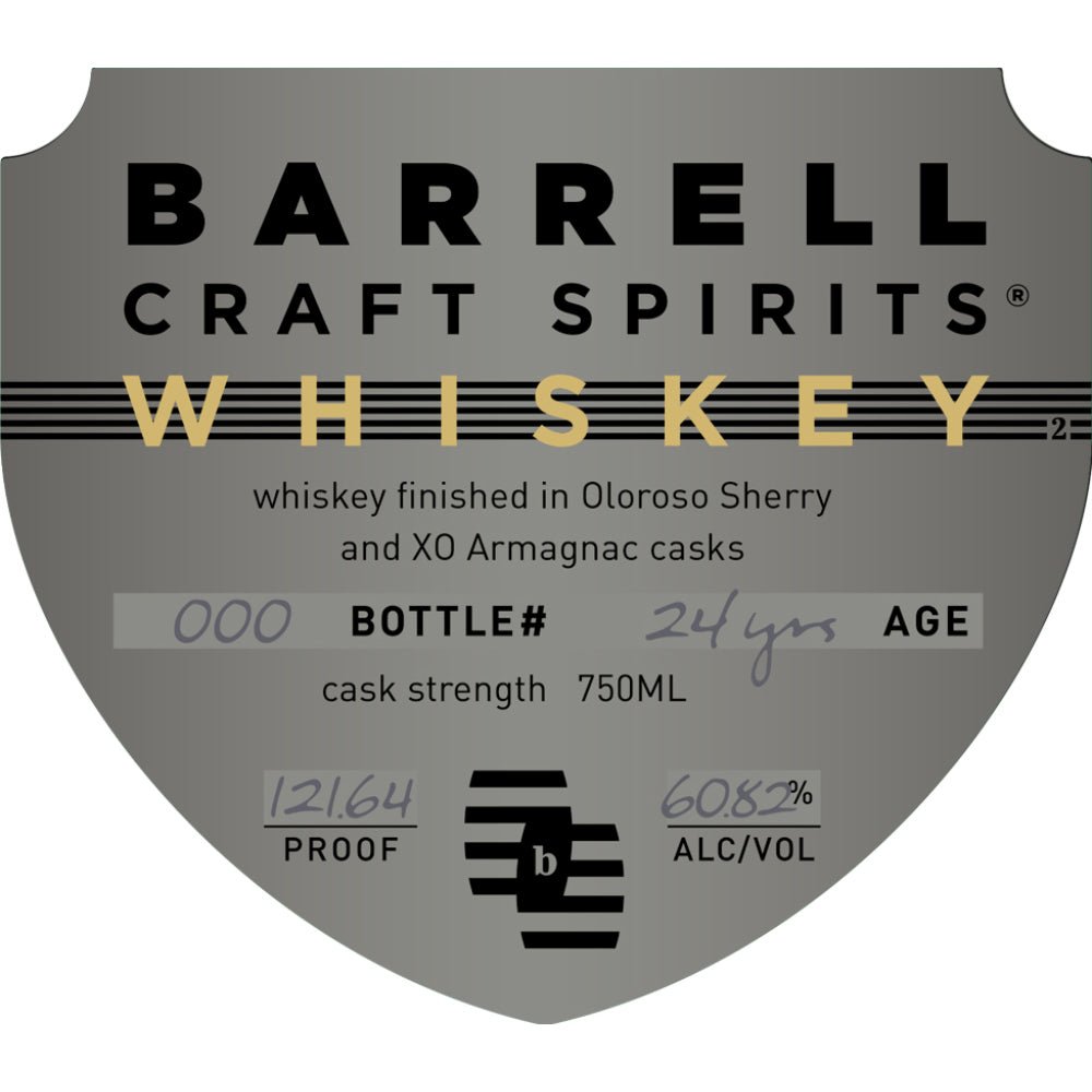 Barrrell Whiskey 24 Year Old Finished in Oloroso Sherry & XO Armagnac Casks Whiskey Barrell Craft Spirits