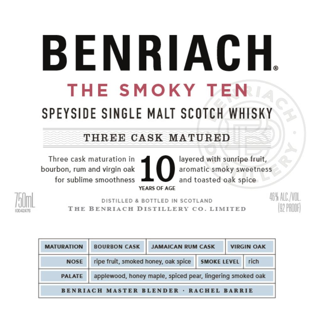 BenRiach The Smoky Ten Scotch BenRiach