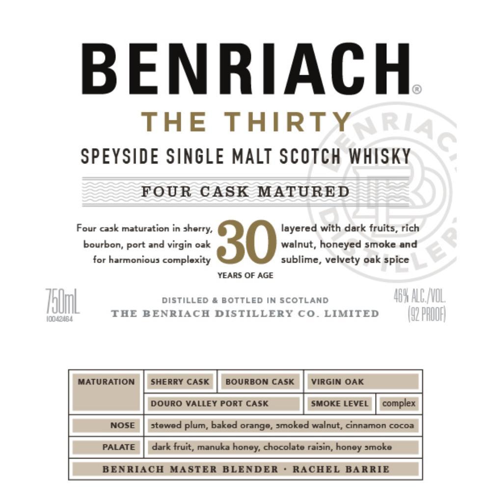 BenRiach The Thirty Scotch BenRiach