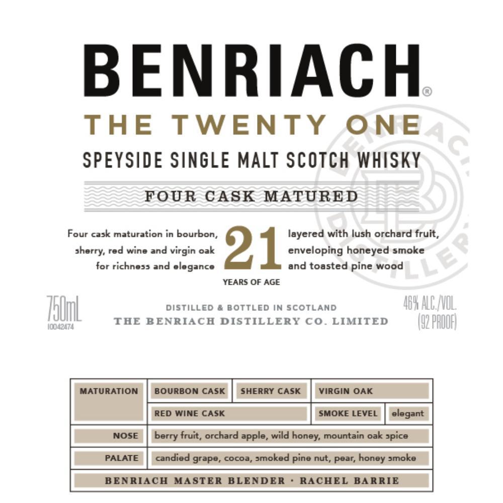 BenRiach The Twenty One Scotch BenRiach