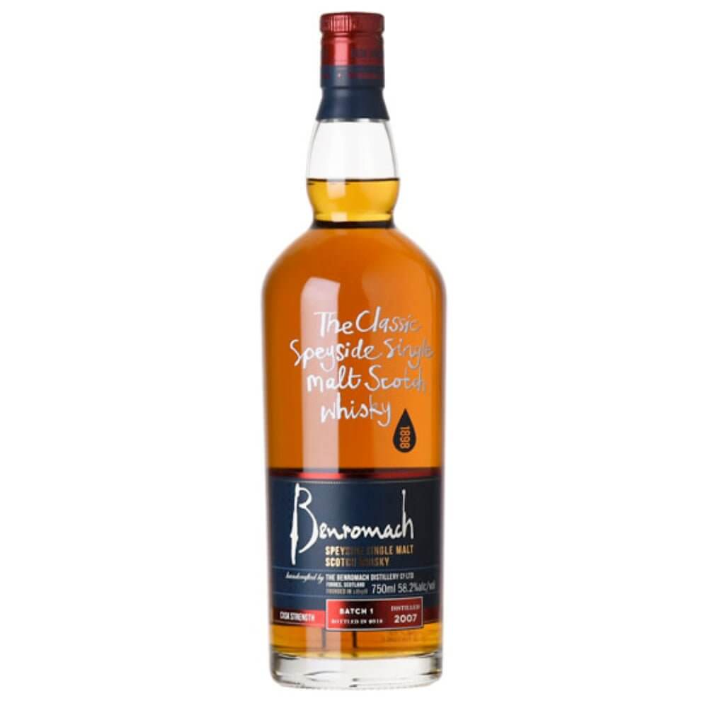 Benromach Cask Strength Batch 1 2007 11 Year Old Scotch Benromach