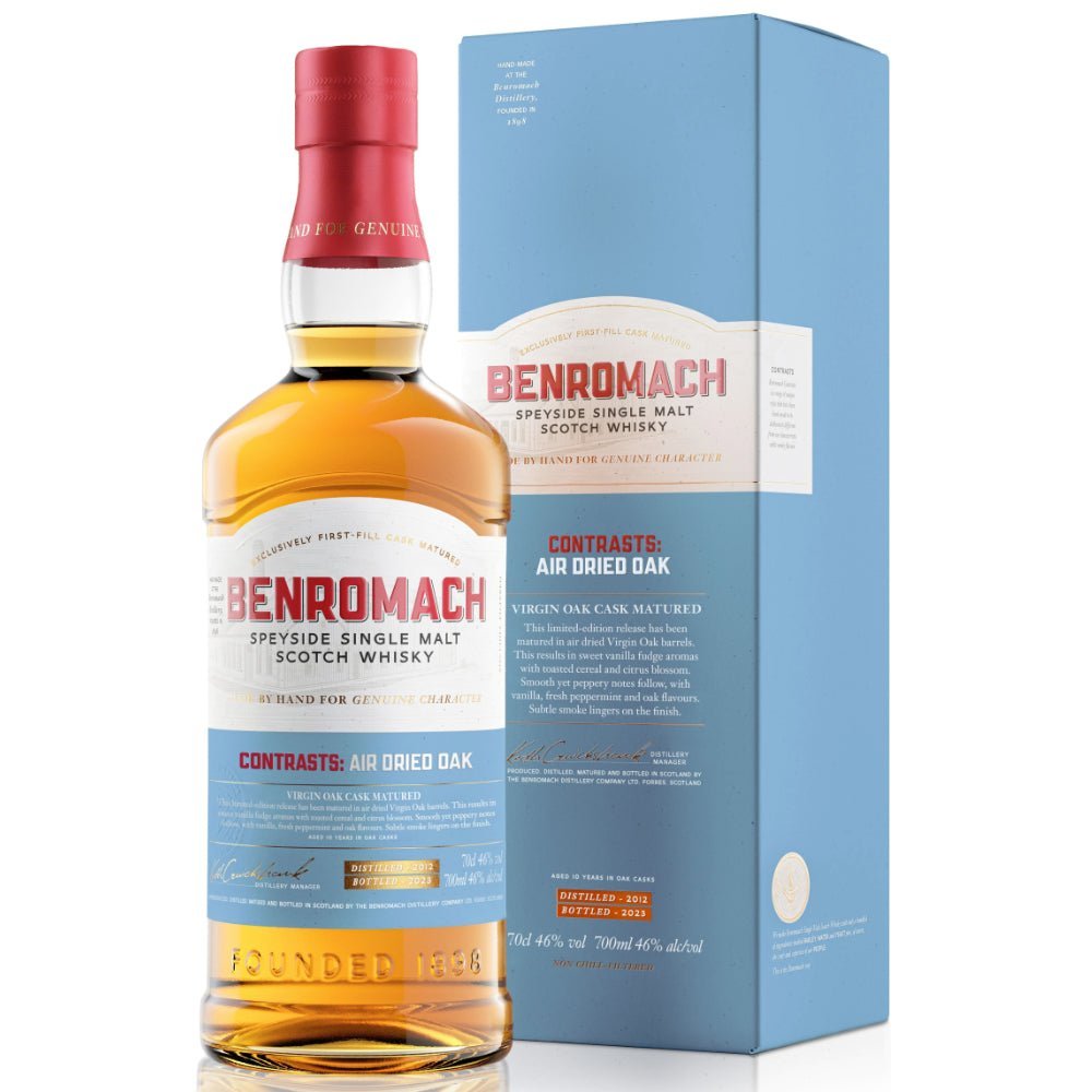 Benromach Contrasts: Air Dried Oak 2023 Release Scotch Benromach   