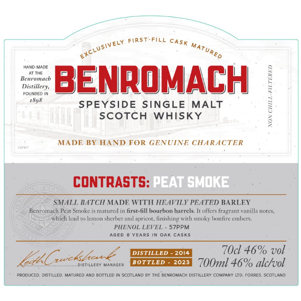 Benromach Contrasts: Peat Smoke 2023 Release Scotch Benromach   