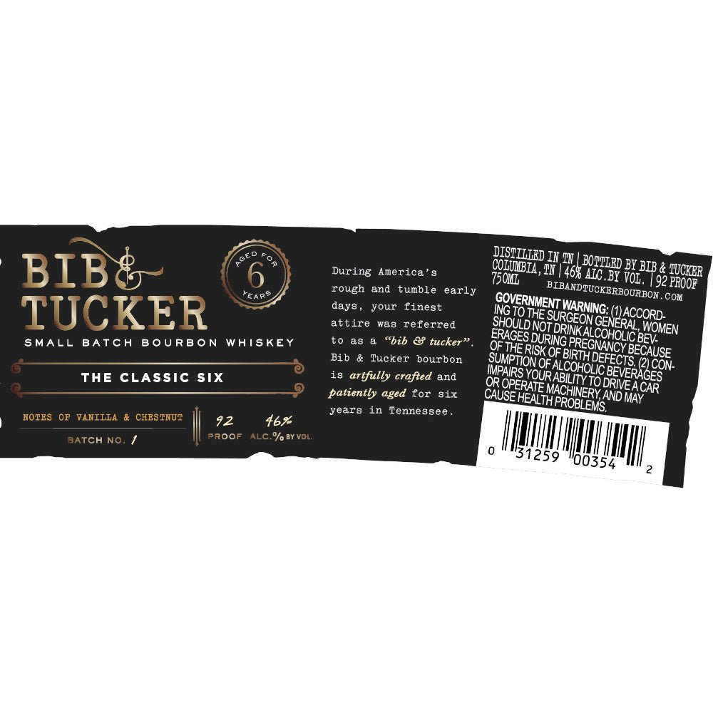 Bib & Tucker The Classic Six Small Batch Bourbon Bourbon Bib & Tucker   