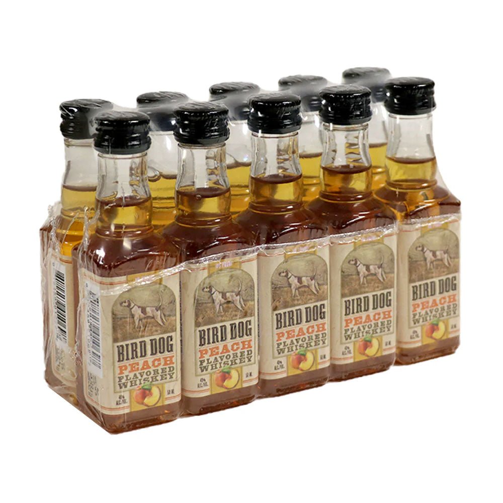 Bird Dog Peach Flavored Whiskey 50mL 10pk American Whiskey Bird Dog Whiskey   