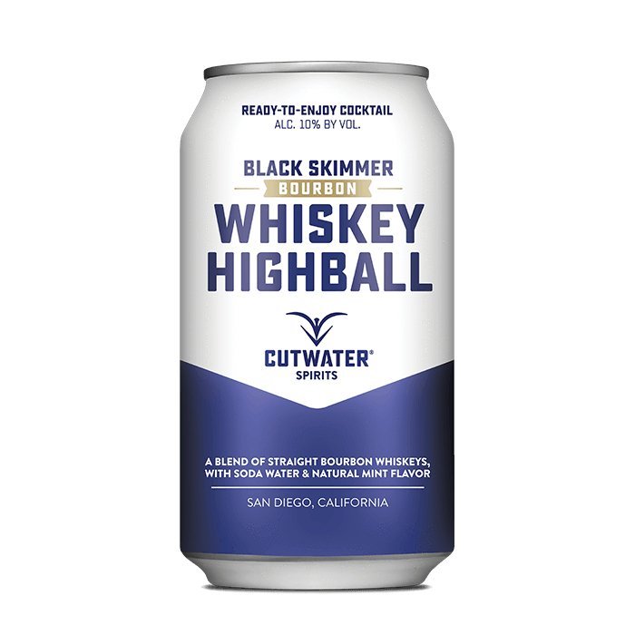 Black Skimmer Whiskey Highball (4 Pack - 12 Ounce Cans) Canned Cocktails Cutwater Spirits   