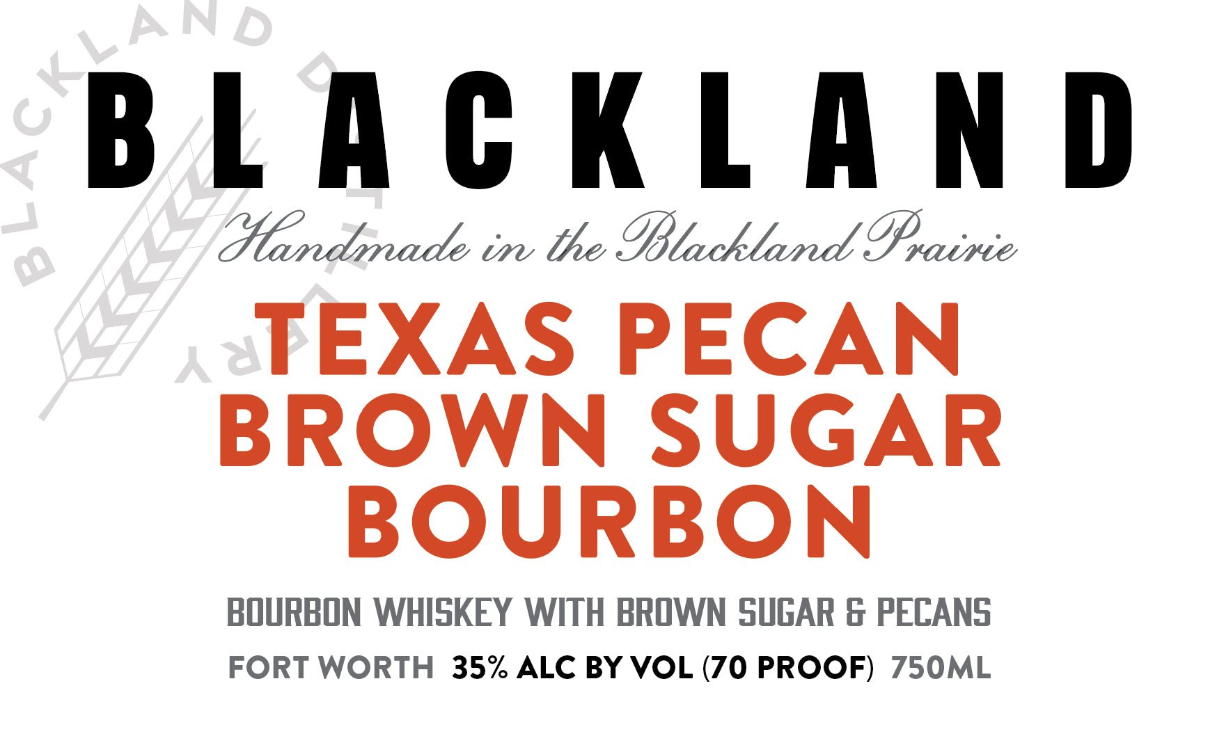 Blackland Texas Pecan Brown Sugar Bourbon Bourbon Whiskey Blackland Distilling