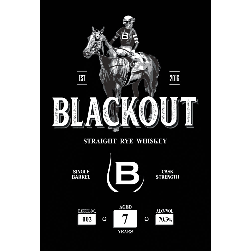 Blackout 7 Year Old Straight Rye Rye Whiskey Blackout Whiskey   