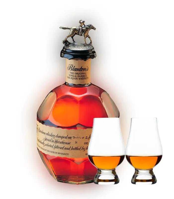 Blanton's Single Barrel Bourbon Whiskey & Glencairn Set Bundle Bourbon Buffalo Trace