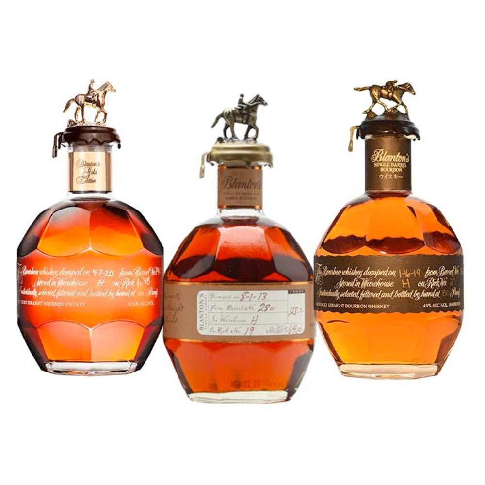 Blanton's Straight from the Barrel Bourbon & Black Label & Gold Foreign Edition Bundle Bourbon Blanton's Bourbon   