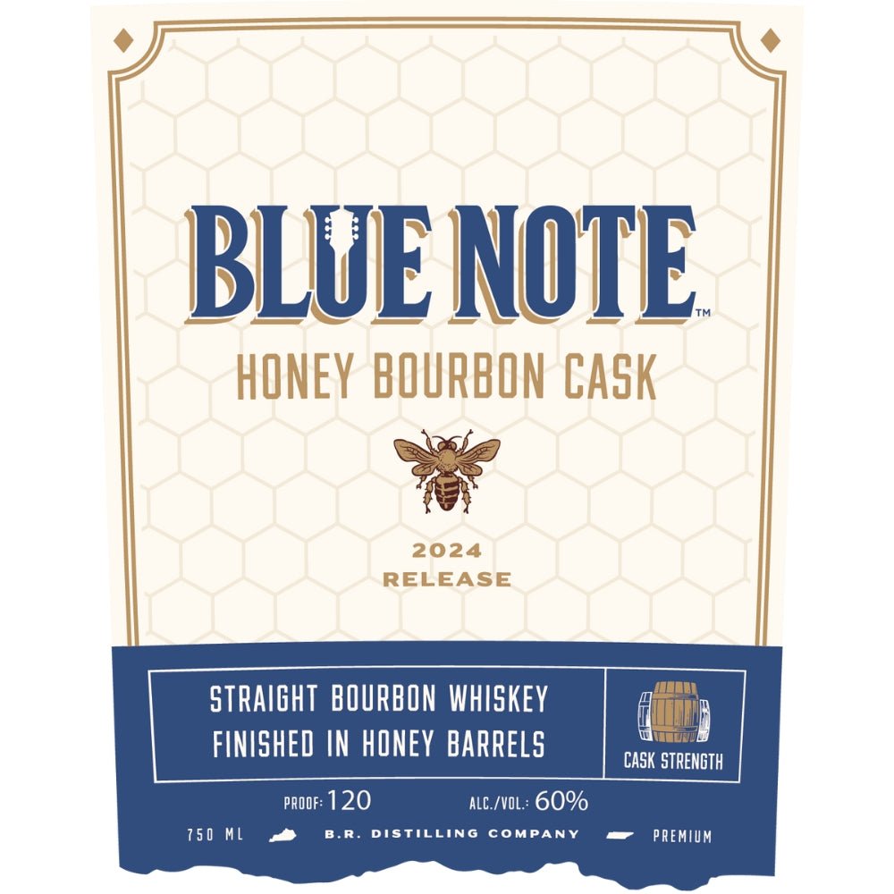 Blue Note Honey Bourbon Cask 2024 Release Bourbon B.R. Distilling Company   