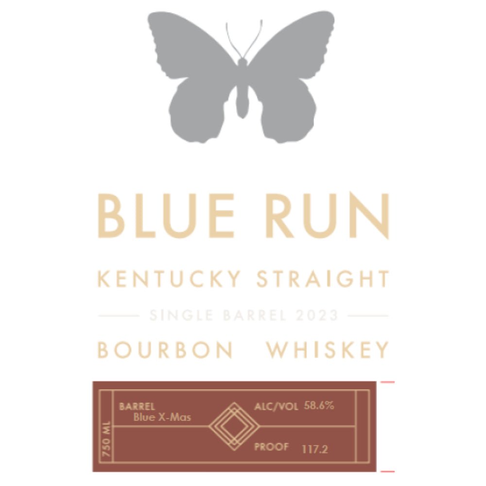 Blue Run ‘Blue X-Mas’ Single Barrel Bourbon 2023 Bourbon Blue Run Spirits   