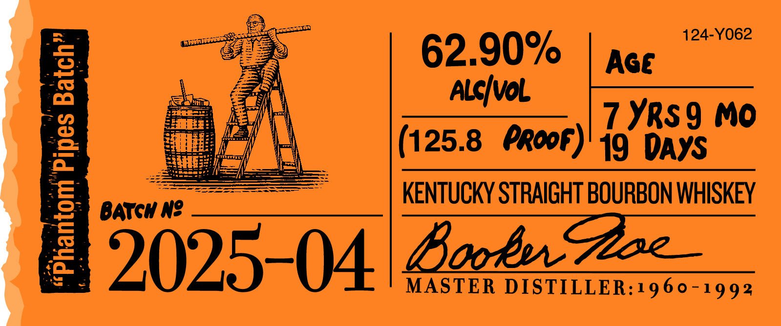 Booker's Kentucky Straight Bourbon Whiskey Phantom Pipes Batch 2025-04 Bourbon Whiskey Booker's