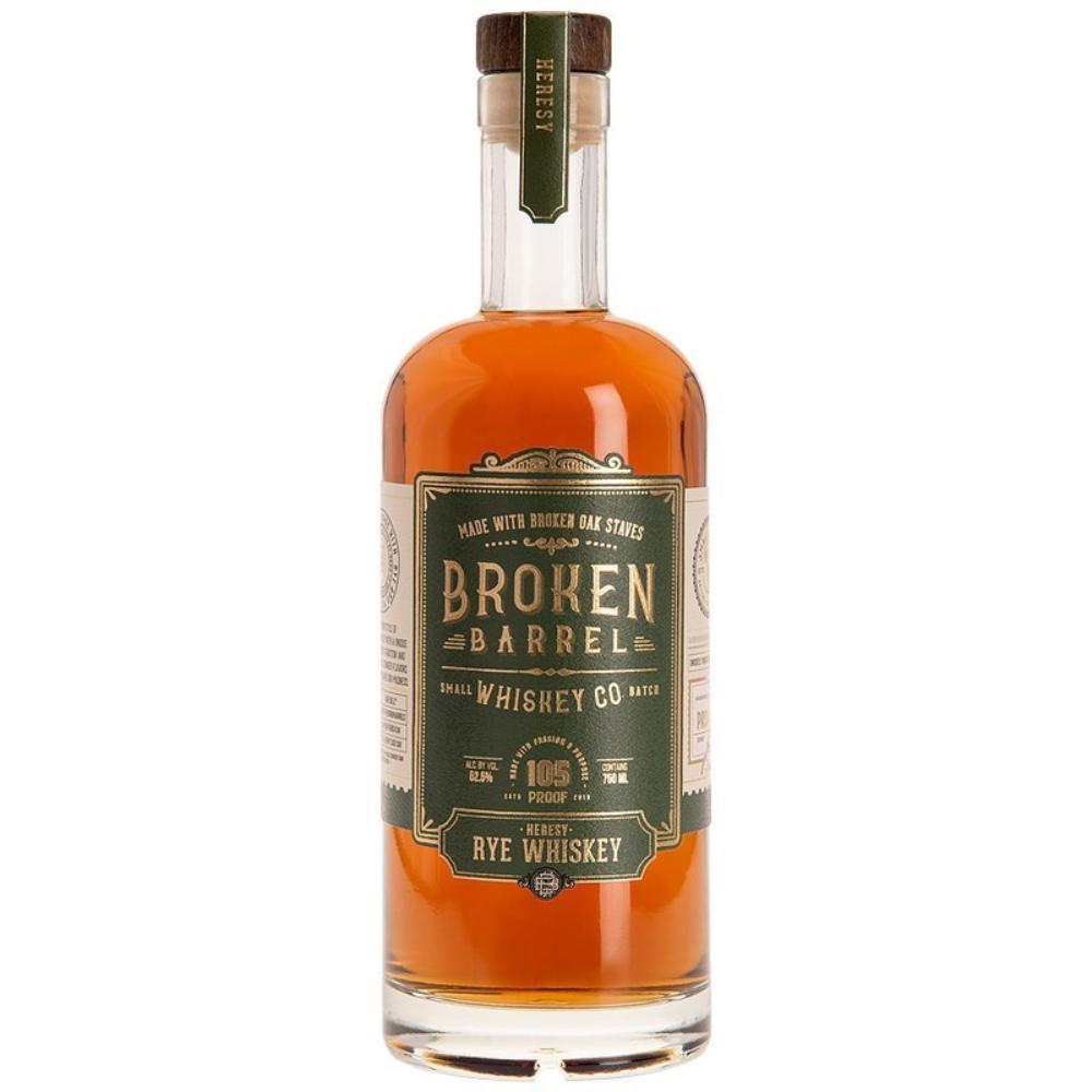 Broken Barrel Heresy Rye Whiskey Rye Whiskey Broken Barrel Whiskey   