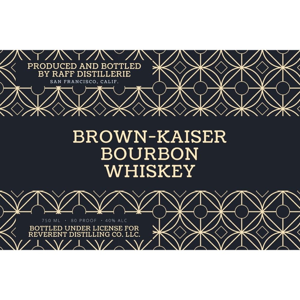 Brown-Kaiser Bourbon Whiskey Bourbon Raff Distillerie