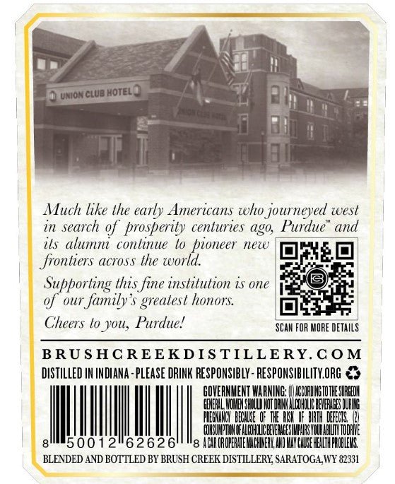 Brush Creek Straight Bourbon Whiskey Aged 7 Years – 750ml  Brush Creek Distillery   