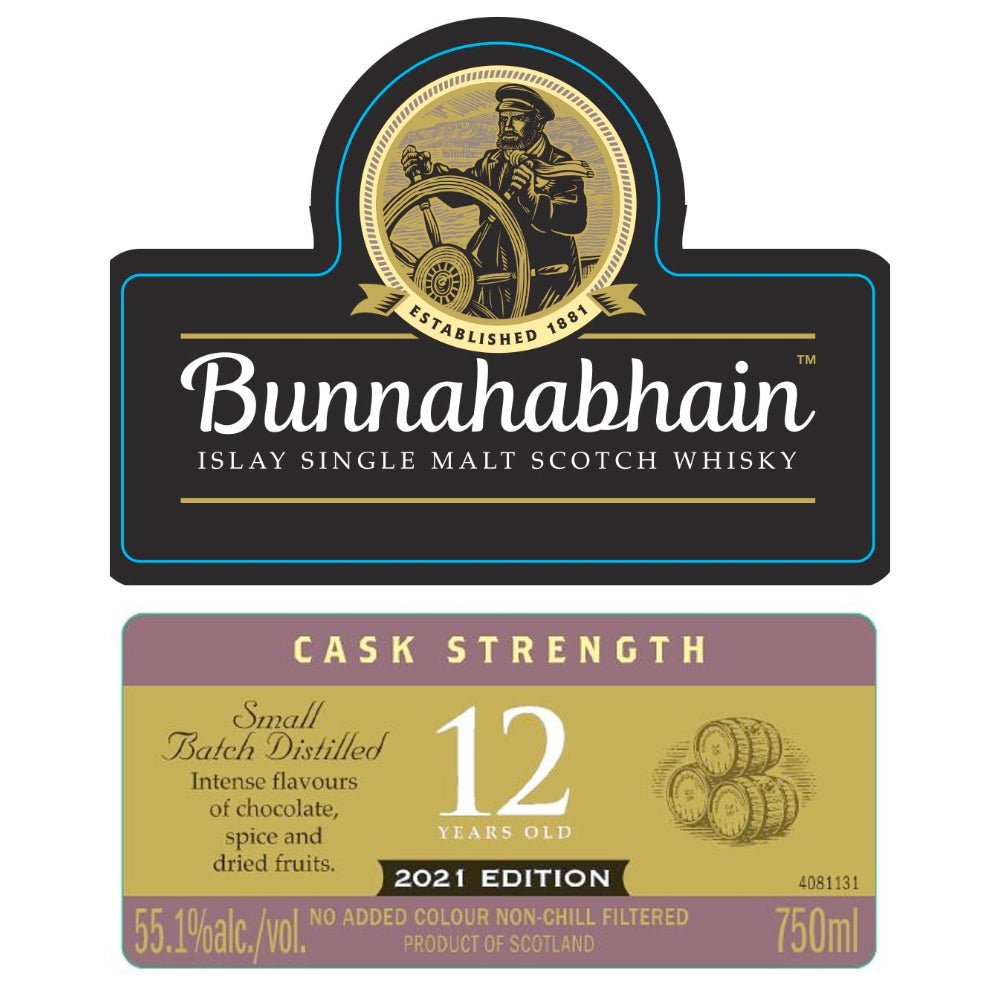 Bunnahabhain Cask Strength 12 Year Old 2021 Edition Scotch Bunnahabhain