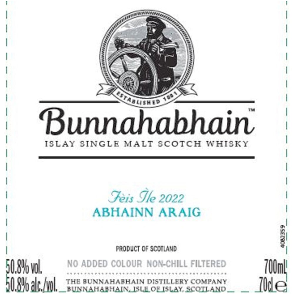 Bunnahabhain Fèis Ìle 2022 Abhainn Araig Scotch Bunnahabhain