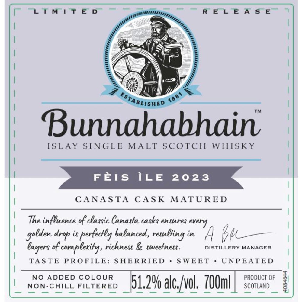 Bunnahabhain Fèis ìle 2023 Canasta Cask Matured Scotch Bunnahabhain   