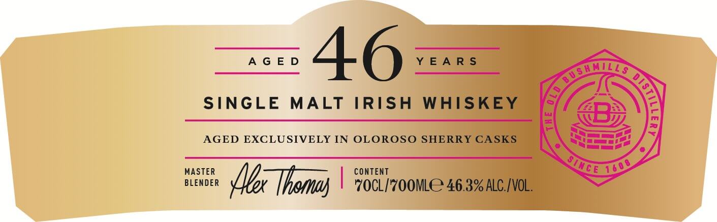 Bushmills 46-Year Single Malt Irish Whiskey 700 mL Single Malt Whiskey Bushmills   