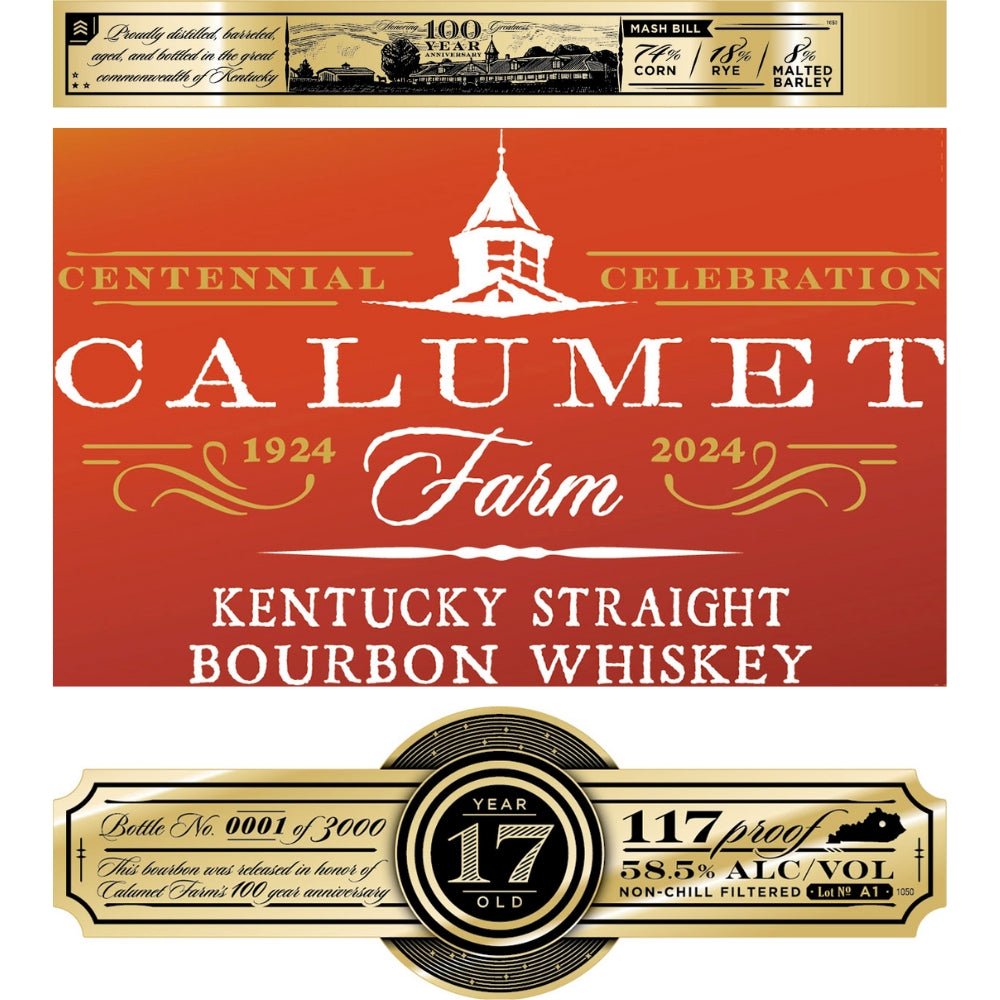 Calumet Farm 100th Anniversary 17 Year Old Bourbon Bourbon Calumet Farm   