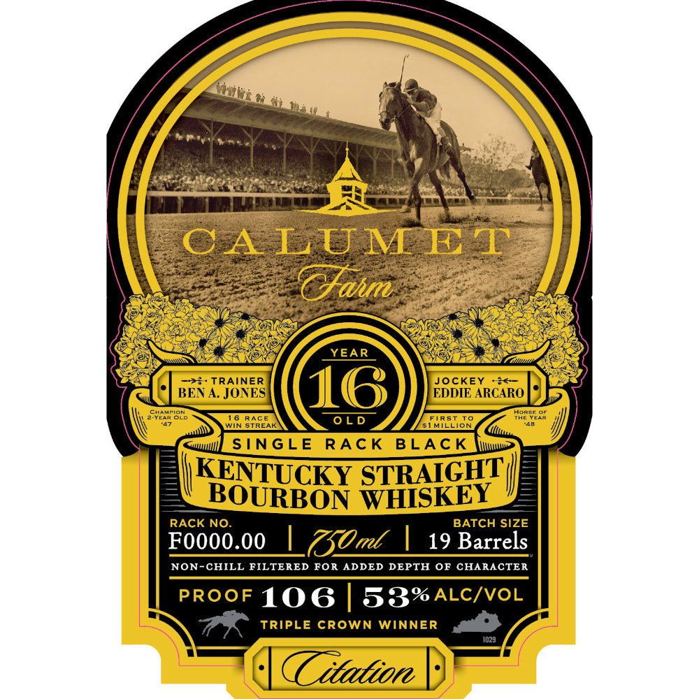 Calumet Farm 16 Year Old Bourbon Bourbon Calumet Farm