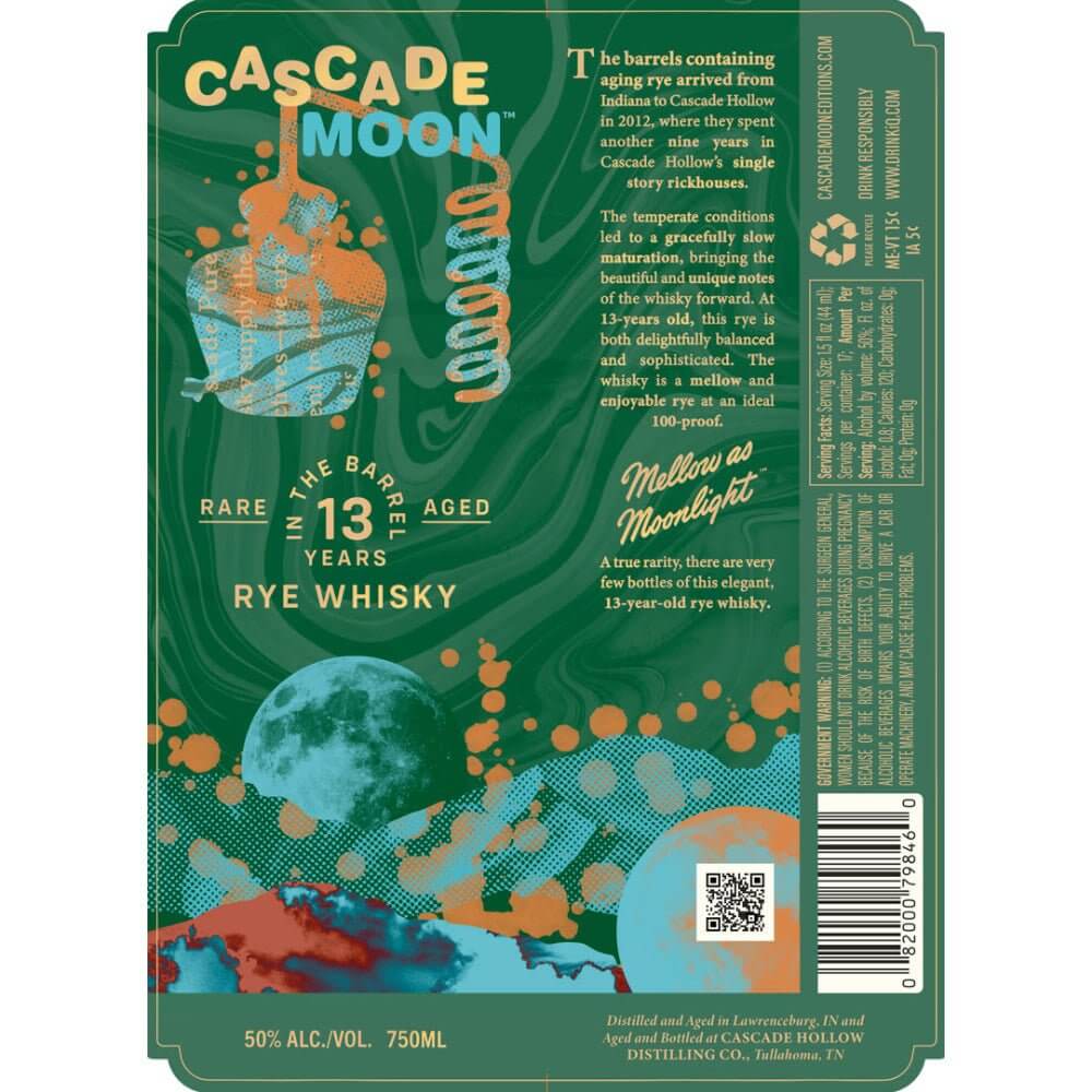 Cascade Moon 13 Year Old Rye Whisky Rye Whiskey Cascade Moon