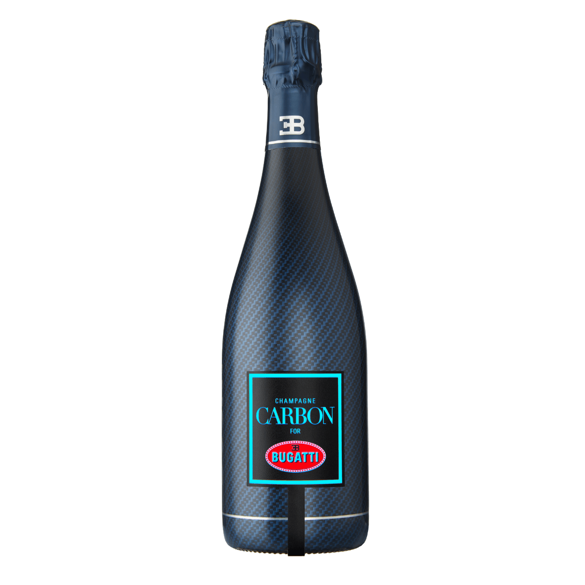 Champagne CARBON Bugatti ƎB.01 | Luminous Edition Limitée Sleeve | Vintage 2002 Champagne Champagne Carbon Bottle Only