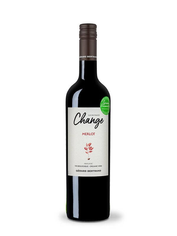 Change Merlot Red wine Gérard Bertrand 2021 750ml 