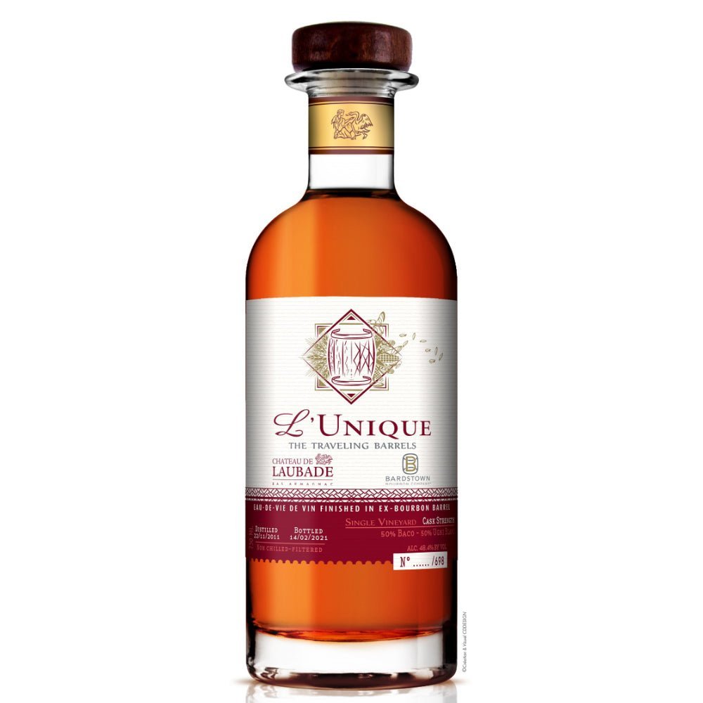 Chateau de Laubade L'Unique "The Traveling Barrels" Finished In Bardstown Bourbon Company Barrels Armagnac Chateau de Laubade   