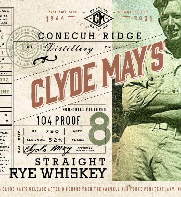 Clyde May’s 8 Year Old Rye Whiskey Rye Whiskey Clyde May's